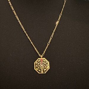 Bauble Bar Sunburst Medallion Necklace